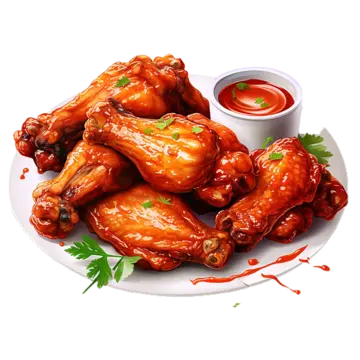 Chicken wings (a, c, f, g)